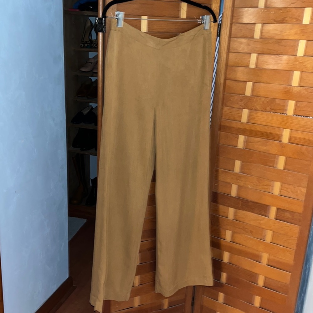 Boho Bliss: 100% Silk Wide Leg Pants for Effortless Style and Airy Comfort